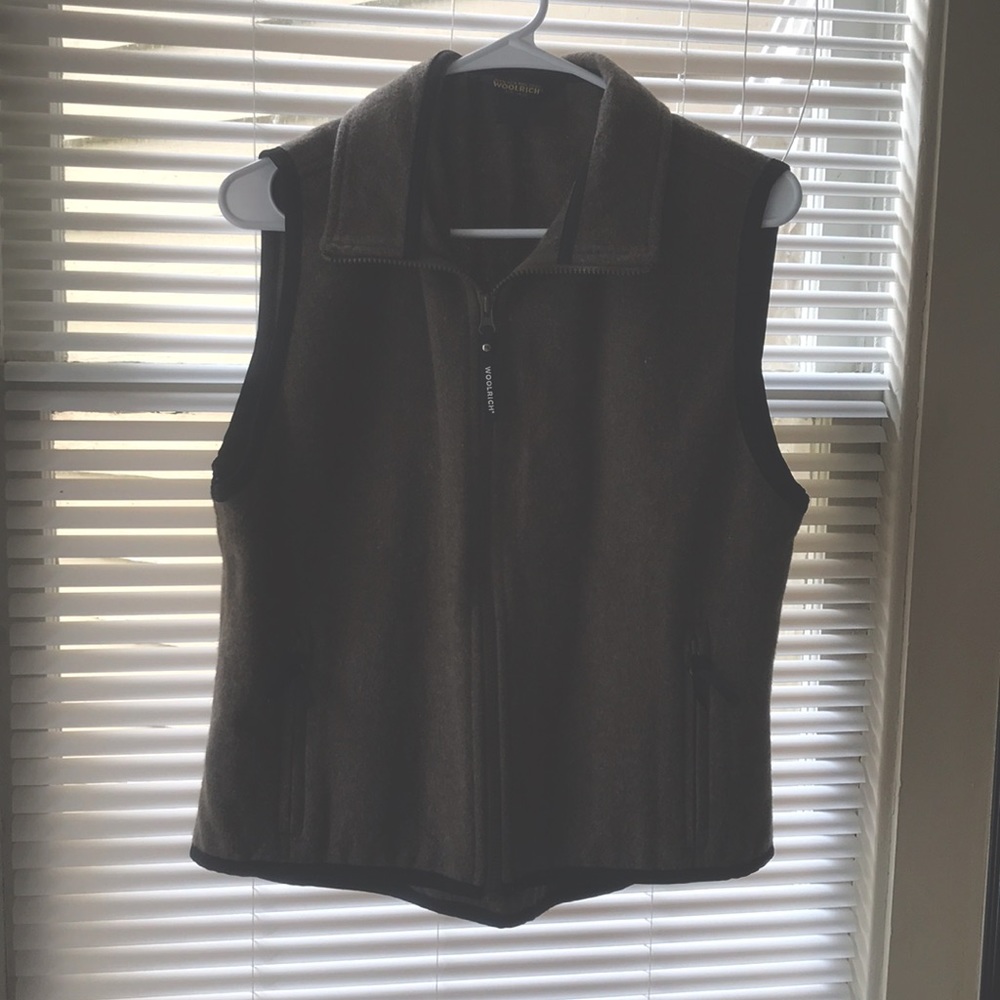 Woolrich brown wool vest Medium